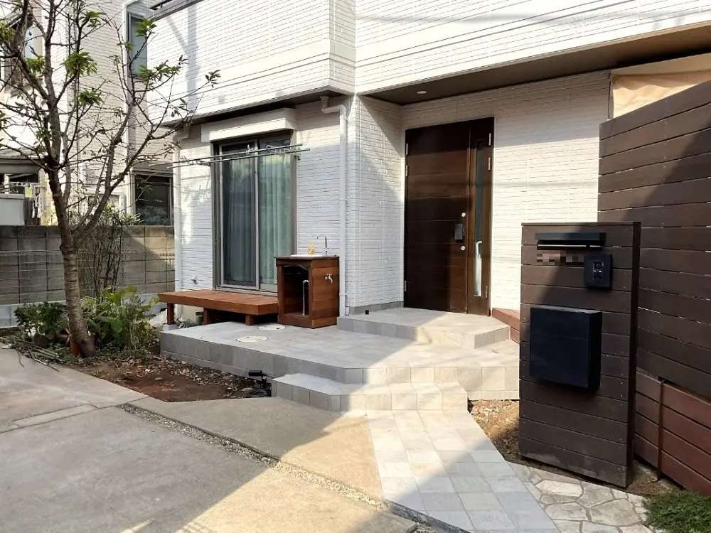 No.1206:ウッド素材のガーデンシンク