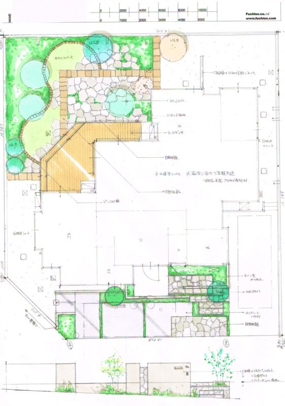 No.1012：外構とデッキテラス