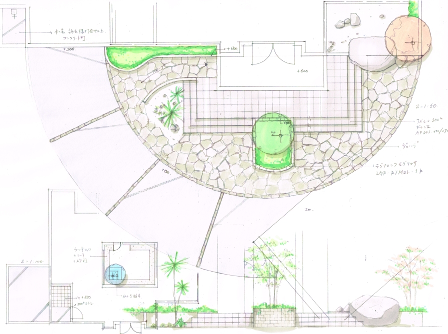 No.1062：統一感のある(非)左右対称デザイン