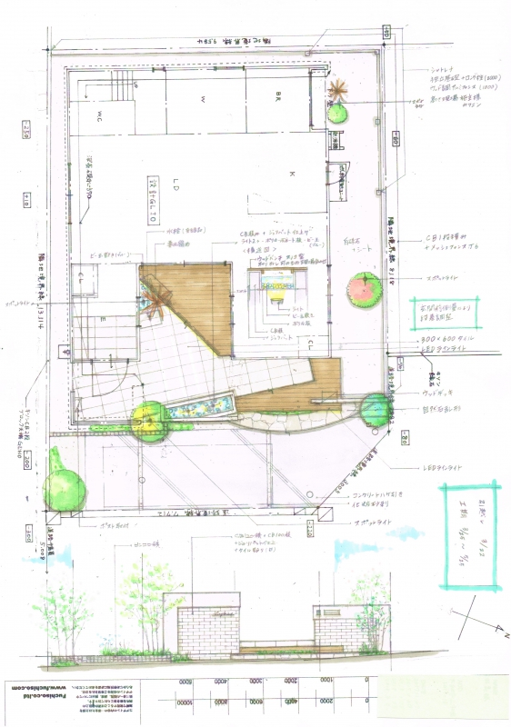 No.1103：ビー玉が輝くお庭 大和市