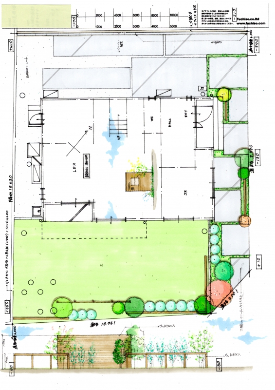 No.1111：セミクローズド外構 川崎市