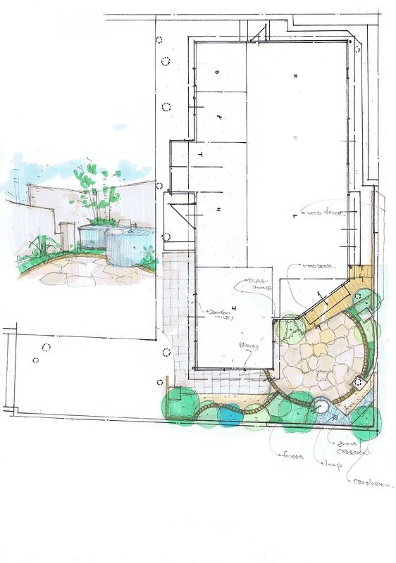 No.950：木々に囲まれたガーデンキッチン