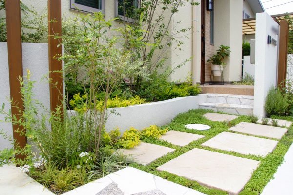 Exterior Given Beautiful Colors by Symbol Trees and Plants