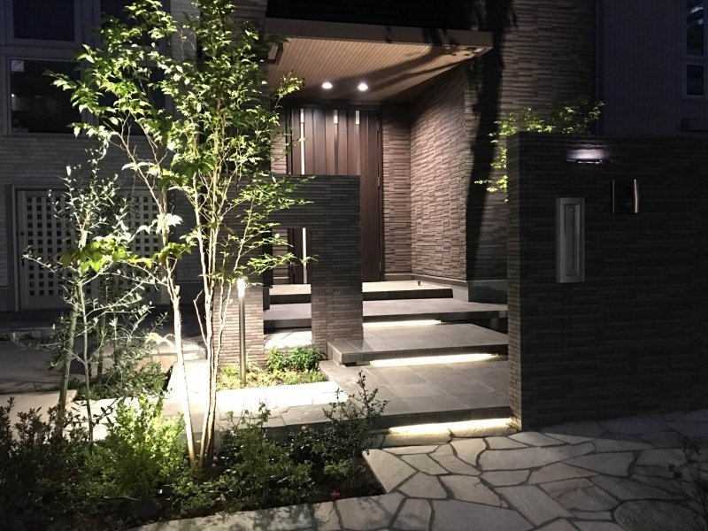 Border Tile Modern Entrance