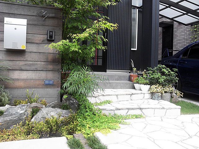 表札で和らた門柱