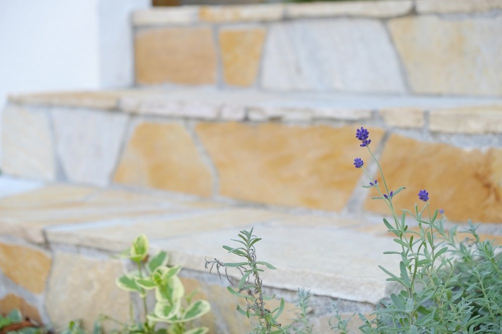 ファサードの階段