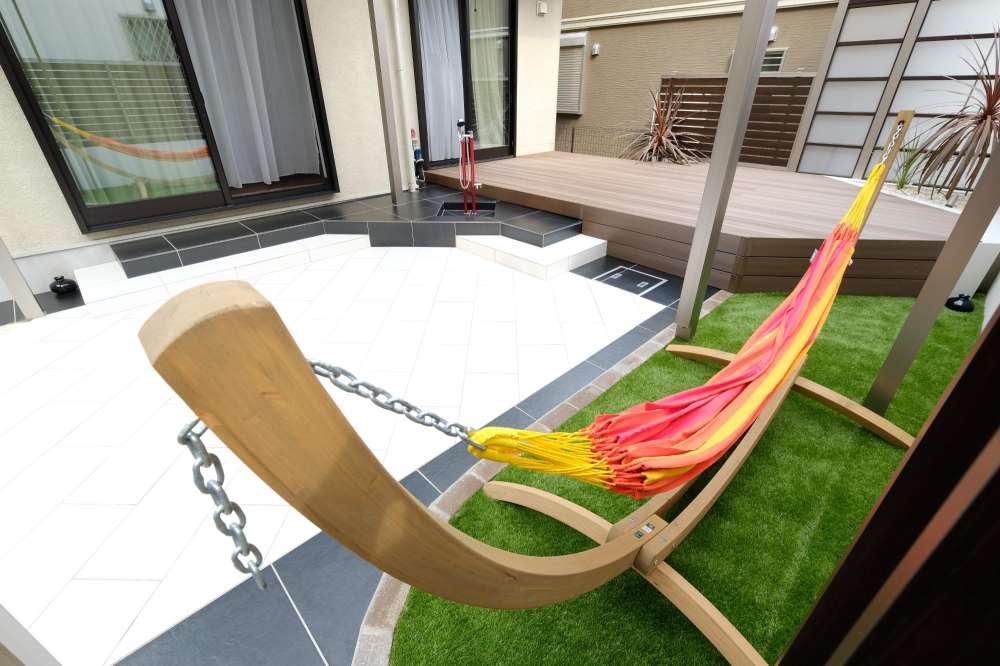 ハンモックをゆったりと