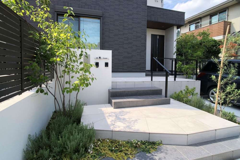 新築のオープン外構