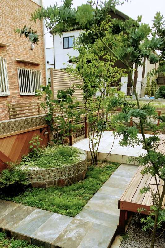 北欧のお庭の全景パチリ