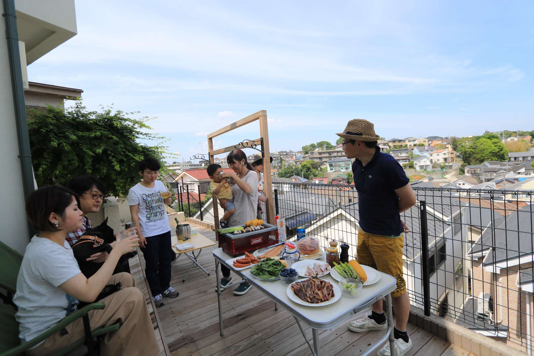 見晴らし最高の裏庭