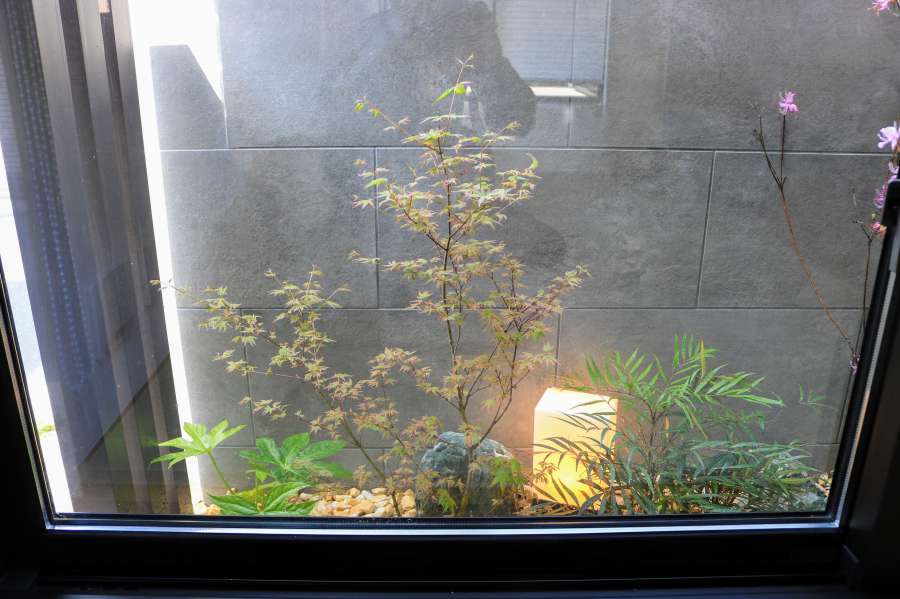 坪庭に関する外構の施工事例