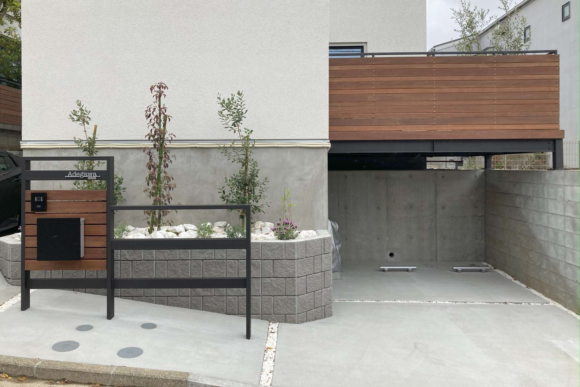 オーダーメイドの門柱