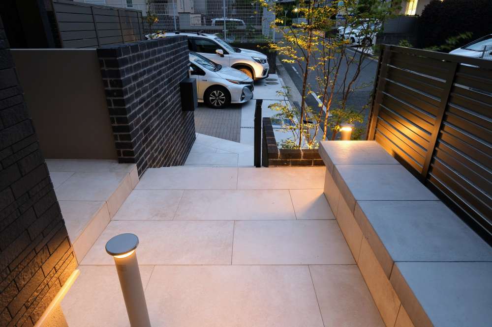 ベンチに関する外構の施工事例