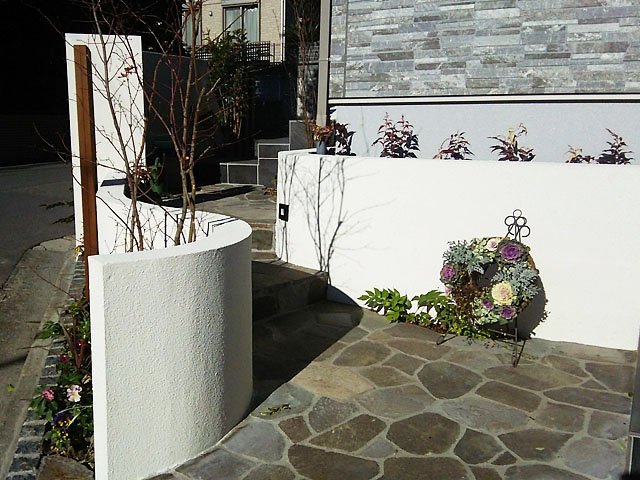 S字カーブの小道